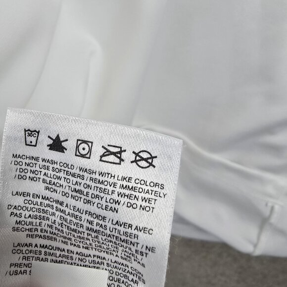 Nike Dri-Fit XL Polo Shirt UK Logo White & Blue Short Sleeve - Picture 7 of 9